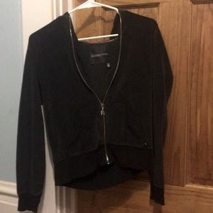 Victoria secret black sweater zip up hoodie